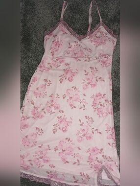 wild fable Pink Floral Lace-Trim Slip